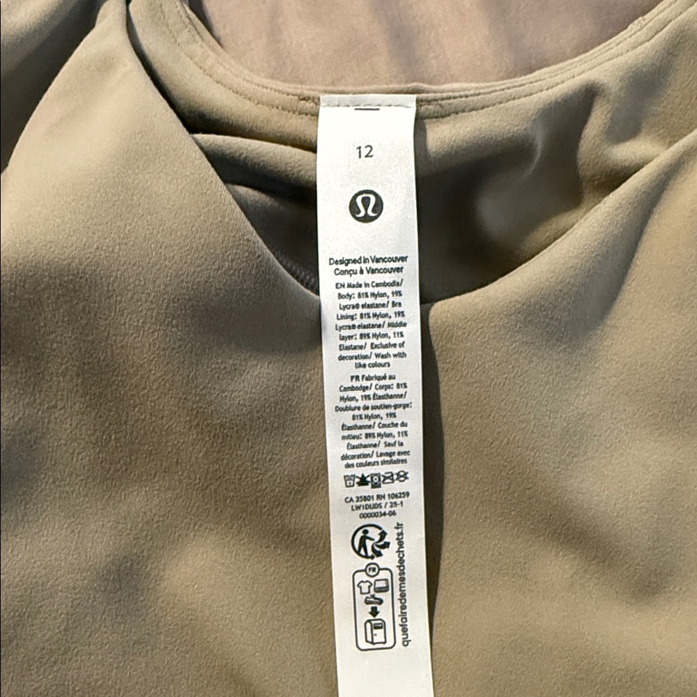 Lululemon Athletica align. Size 12. EUC - Picture 3 of 3